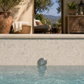 Philadelphia 1x1 Tumbled Travertine Mosaic Tile — Swimming Pool pool interior tiling