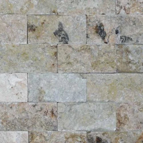 Philadelphia 1x2 Split-Face Travertine Mosaic Tile