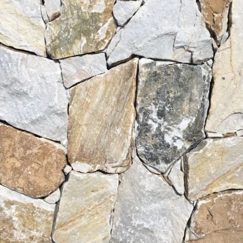 Philadelphia Irregular Travertine Veneer Random Ledger Stone