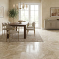 Philadelphia Travertine 18x18 Filled & Honed Travertine Tile — Dining Room floor