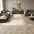 Philadelphia Travertine 18x18 Filled & Honed Travertine Tile — Family Room floor