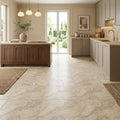 Philadelphia Travertine 18x18 Filled & Honed Travertine Tile — Kitchen floor