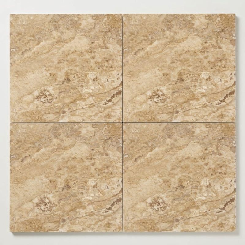 Philadelphia Travertine 24x24 Filled & Honed Travertine Tile close-up