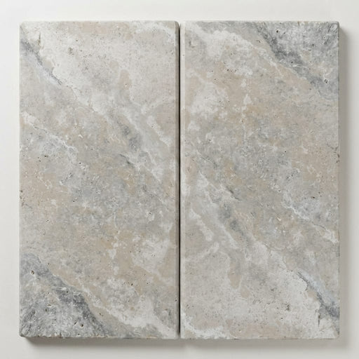 Philadelphia Travertine Coping 12x24 Tumbled 1.25 inch close-up