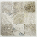 Philadelphia Travertine Paver - Tumbled, Beige, 12x12 inch close-up