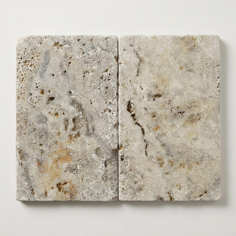 Philadelphia Travertine Paver Tumbled Beige 16x24-inch close-up