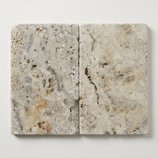 Philadelphia Travertine Paver Tumbled Beige 16x24-inch close-up