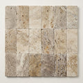 Philadelphia Travertine Paver 6x12 Tumbled 1.25 inch close-up