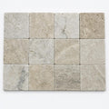 Philadelphia Travertine Paver 6x6 Tumbled 1.25 inch close-up