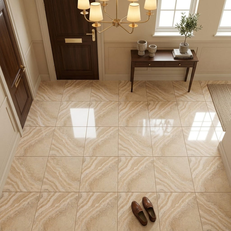 Philadelphia Travertine Tile Filled Honed 12x12 — Solidshape