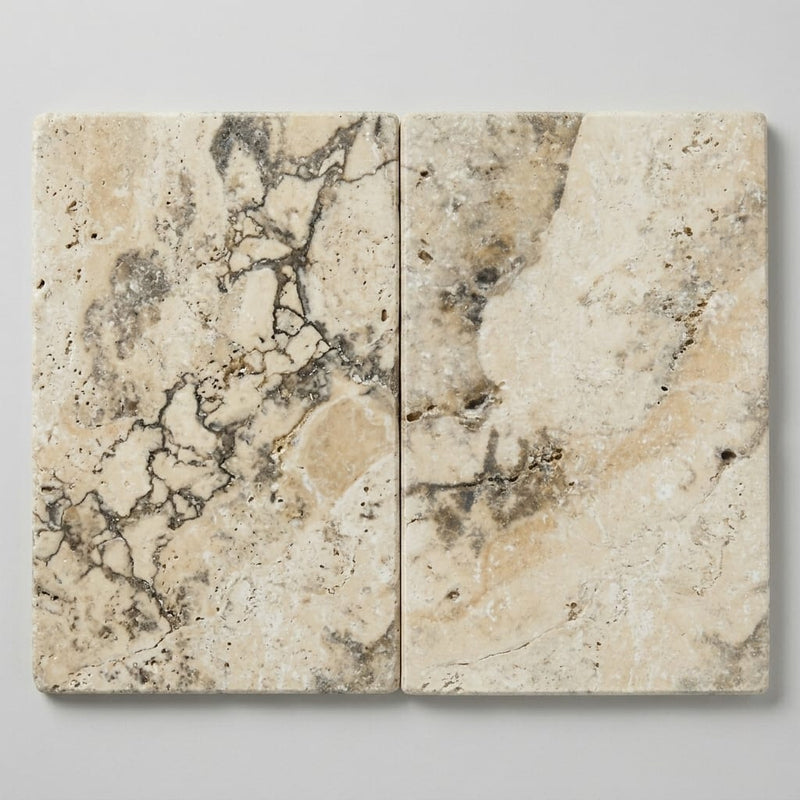 Philadelphia Travertine Tile 16x24 Tumbled close-up
