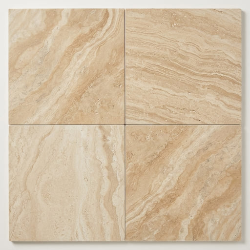 Philadelphia Travertine Tile 18x18 Filled, Honed close-up