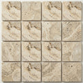 Philadelphia Travertine Tile 4x4 Tumbled close-up