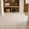 Philadelphia Travertine Tile 6x6 Tumbled — Mudroom floor