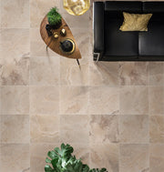 Philadelphia Versailles Pattern Honed-Unfilled-Chipped-Brushed Travertine Tile