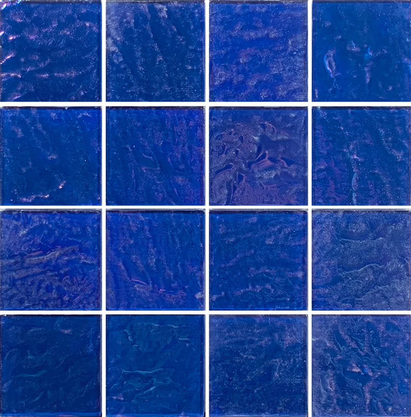 Piazza Cobalt 33 3x3 Glass Mosaic Tile