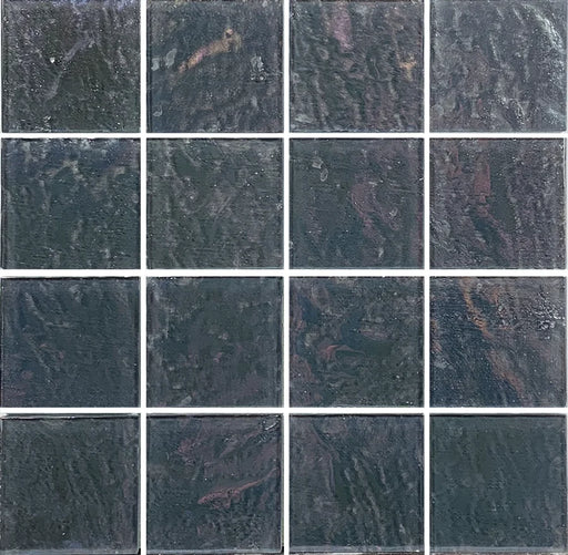 Piazza Grey 3x3 Glass Mosaic Tile