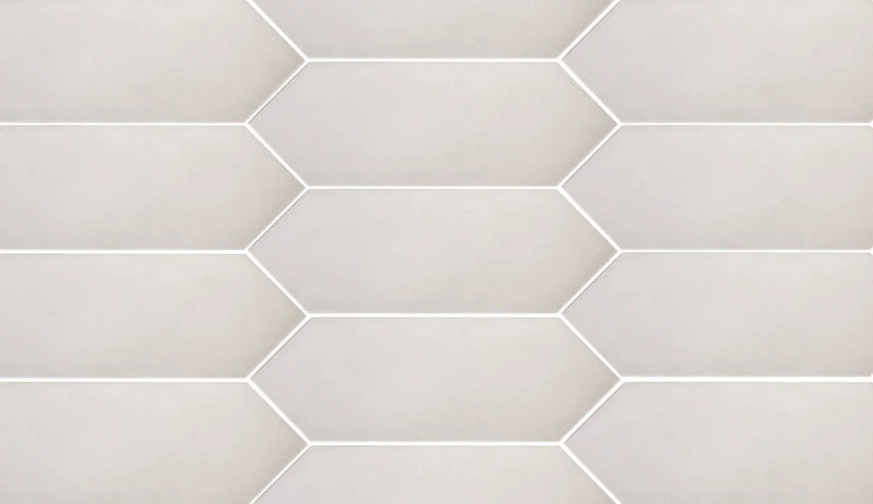 Picket Dark Grey 4x12 Elongated Hexagon Matte Porcelain Tile