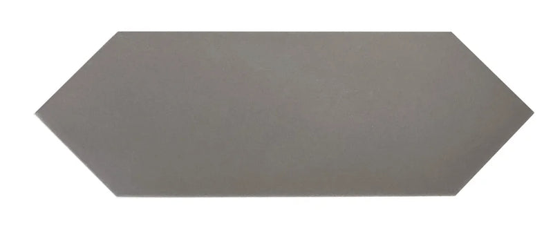 Picket Dark Grey 4x12 Elongated Hexagon Matte Porcelain Tile