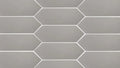 Picket Dark Grey 4x12 Elongated Hexagon Matte Porcelain Tile