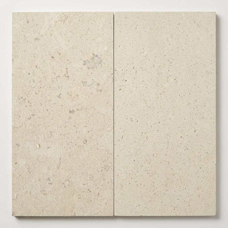 Piedra Caliza Limestone Tile 12x24 Leathered close-up