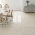 Piedra Caliza Limestone Tile 18x18 Leathered — Dining Room floor