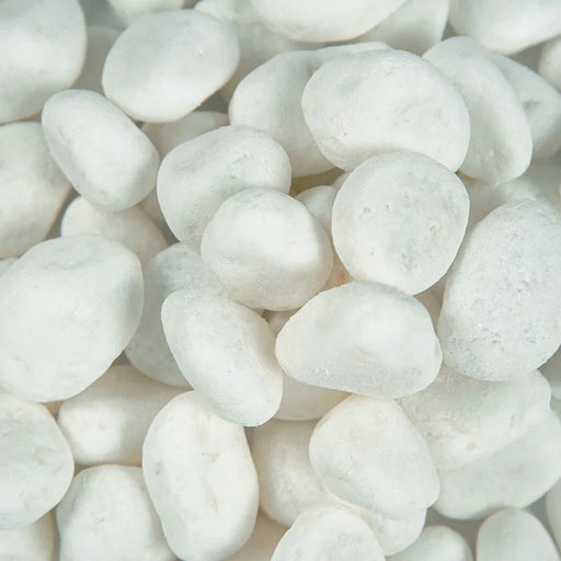 Piedra Himalaya White 0.75-1.25in 40lb Natural Stone Pebbles