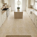 Piedra Sole Limestone Tile 12x12 Leathered — Kitchen floor