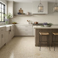 Piedra Sole Limestone Tile 12x24 Leathered — Kitchen floor