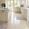 Piedra Sole Limestone Tile 18x18 Leathered — Kitchen floor