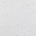 Pietra Danali Danae 127x64 2cm polished quartz slab with a soft white background and delicate gray-beige veining.
