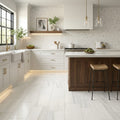 Pietra Divina Marble Tile in Calacatta Dolomiti, Size 12x24 — Kitchen floor