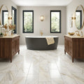 Pietra Divina Namaste Marble Tile Honed - 12x24 in — Bathroom floor