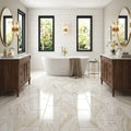 Pietra Divina Namaste Marble Tile 12x24 Polished 3/8 inch — Bathroom floor