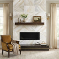 Pietra Divina Namaste Marble Tile 12x24 Polished 3/8 inch — Living Room fireplace surround