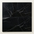 Pietra Divina Nero Marquina Marble Tile 12x24 Honed 3/8 inch close-up