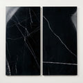 Pietra Divina Marble Tile in Nero Marquina, Size 12x24 close-up