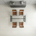 Pietra Italia White Matte 24x24 Porcelain Tile — Dining Room floor