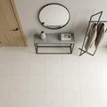 Pietra Italia White Matte 24x24 Porcelain Tile — Foyer floor