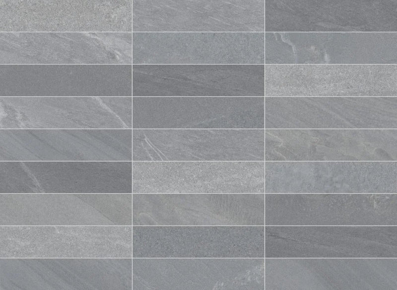 Pietrasanta Dark Grey 2.7x11 Matte Porcelain Tile