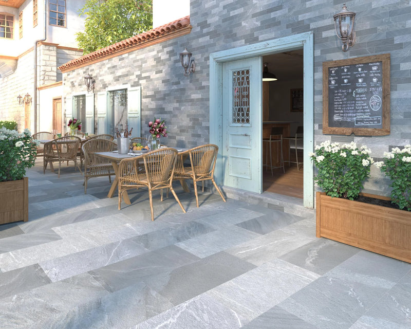 Pietrasanta Dark Grey 17.7x35.4 Anti-Slip Porcelain Tile