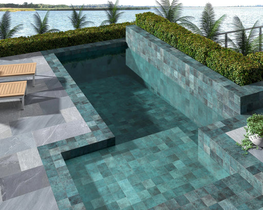 Tahiti Turquoise Bullnose 5.8x5.8 Glossy Ceramic Trim