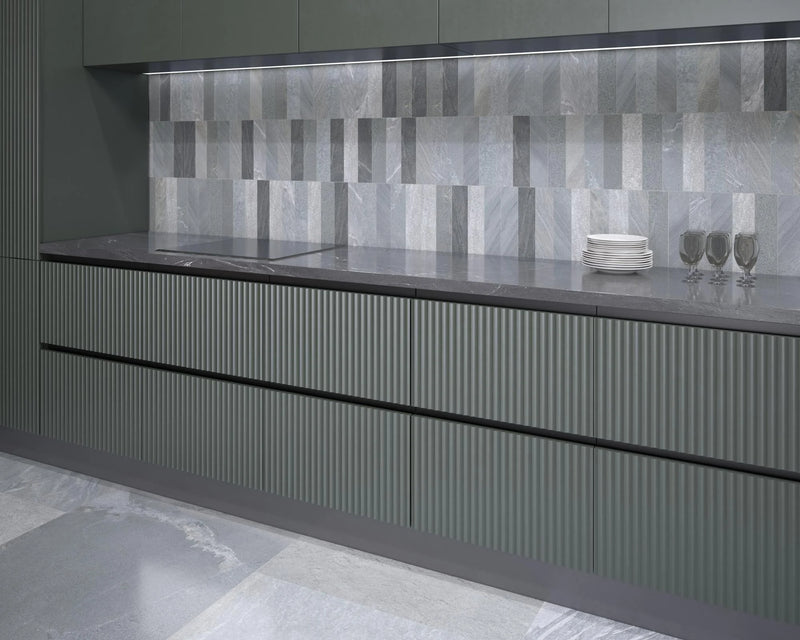 Pietrasanta Dark Grey 17.7x35.4 Matt Polished Porcelain Tile