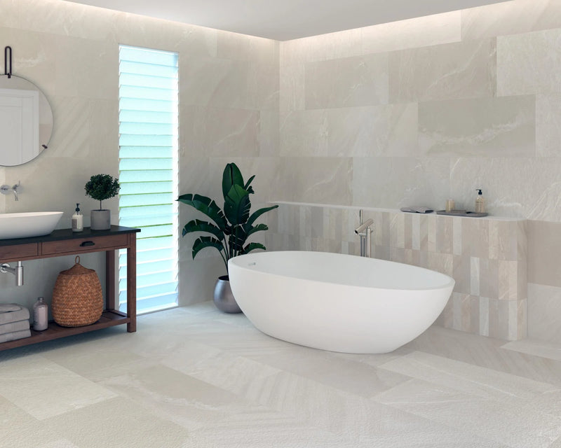 Pietrasanta Ivory 2.7x11 Matte Porcelain Tile