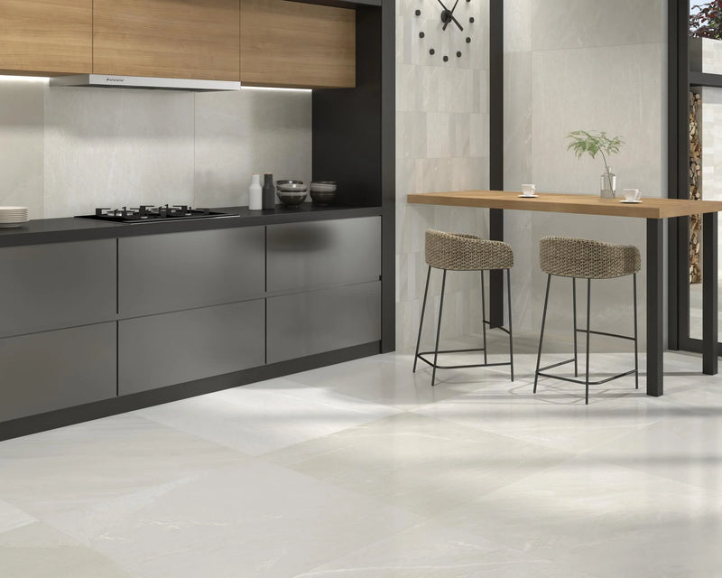 Pietrasanta Ivory 17.7x35.4 Matt Polished Porcelain Tile