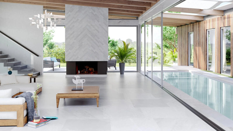 Pietrasanta Light Grey Matt Polished 35.4x35.4 Porcelain Tile