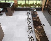 Pietrasanta Light Grey Matt Polished 35.4x35.4 Porcelain Tile