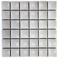 Pillow White 1.75x1.75 Pillowed Matte Porcelain Mosaic
