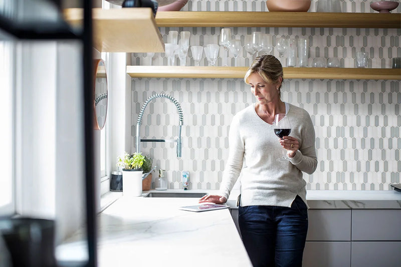 Pixie Cloud 6mm Misc. Glass Mosaic Tile