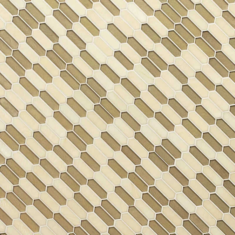 Pixie Gold 6mm Misc. Glass Mosaic Tile